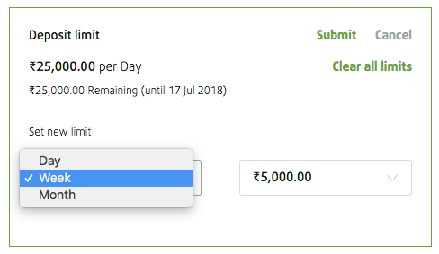 Deposit Limit